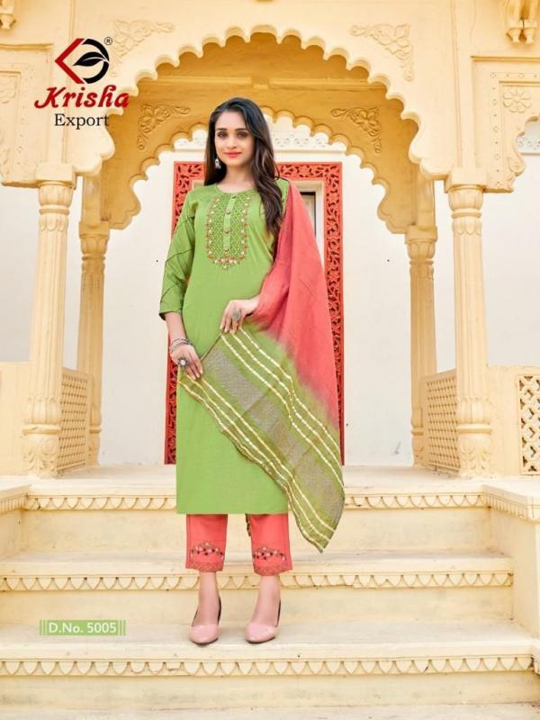 Krisha Kalavati Chion Designer Embroidery Readymade Suit